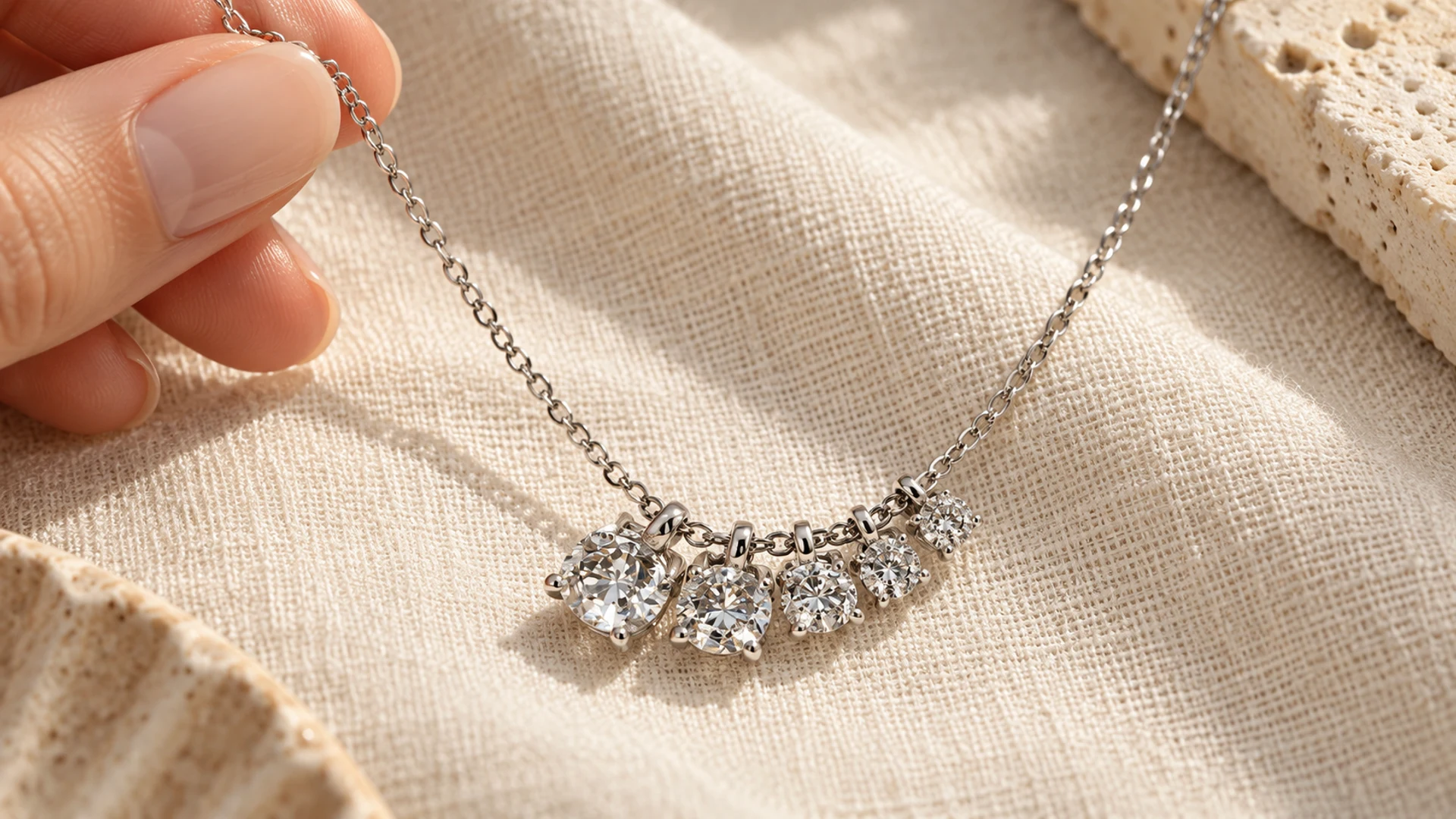 Comparativa visual de varias opciones de colgante con diamante solitario del catálogo de Arelana.